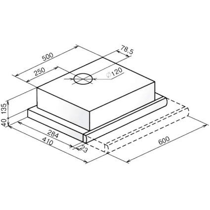 Вытяжка встраиваемая FABER FLOX GLASS WH A60